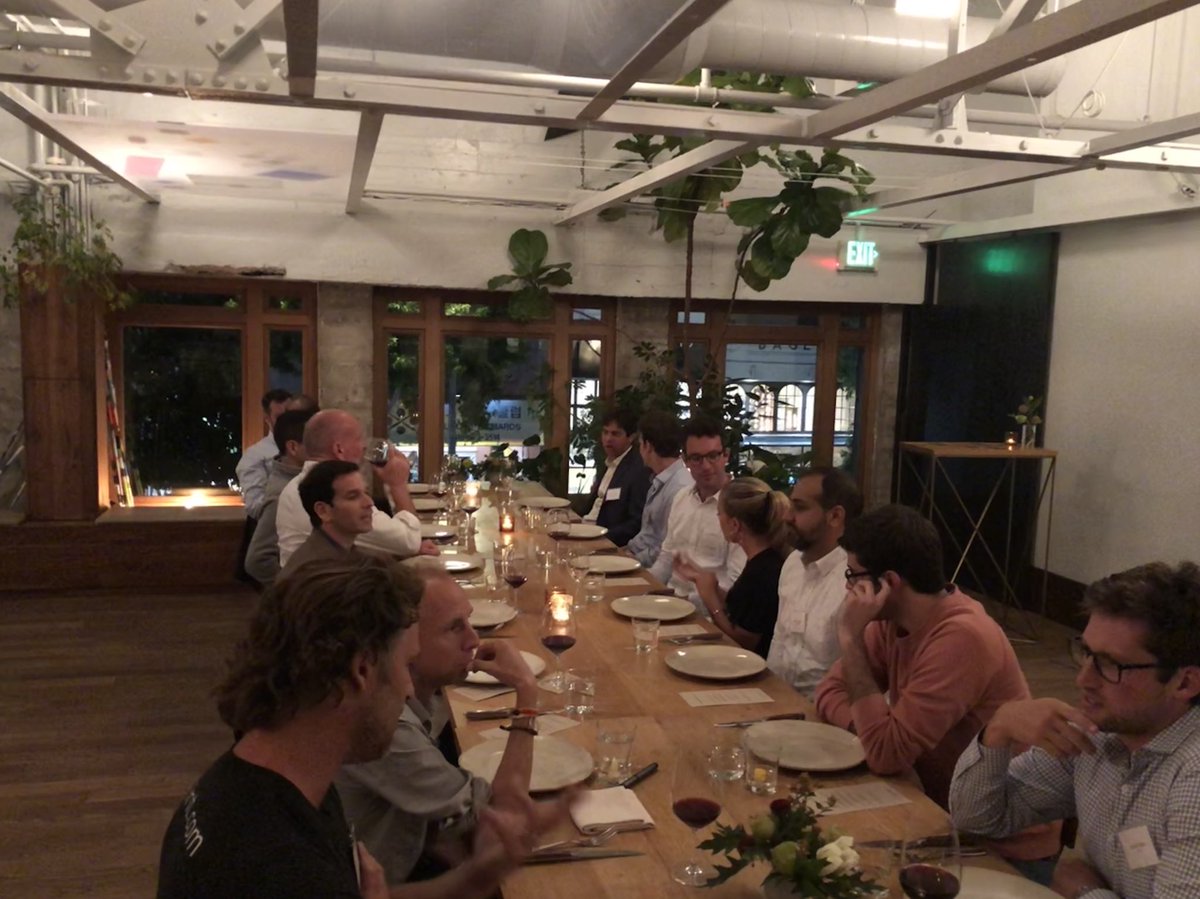 BillyDeitch's tweet photo. Great times (and food!) last night alongside entrepreneurs, leaders, and friends in the SF #healthcare community!
Thanks to @StuartBrioza / @statebirdsf / @thePROGRESS_sf for their incredible hospitality and to our co-hosts at #TrueSearch! https://t.co/XUlyrxfK5v