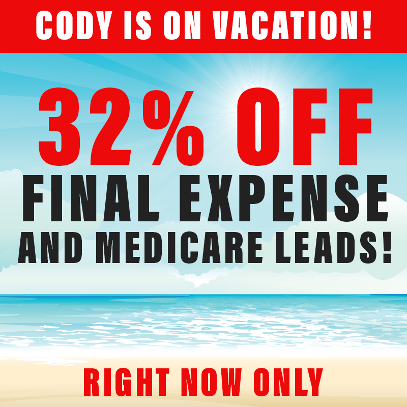 SecureAgentLead's tweet photo. While Cody is out of the office, our Final Expense and Medicare leads are on sale! 

Drop a comment, DM us, or call 833-402-4368 if you want these leads for just $16.99.

#insuranceleads #finalexpense #medicareadvantage #medicaresupplement https://t.co/mUDrzUSunH