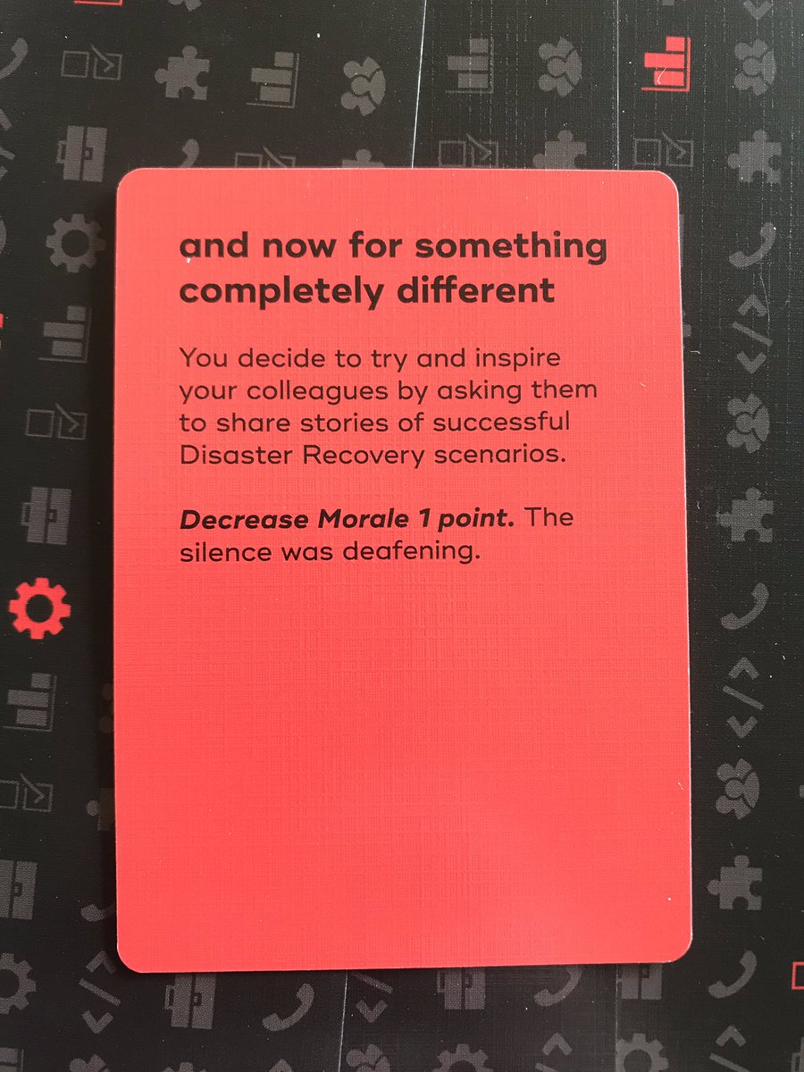 I do love my British television references #itdisasterrecovery #InformationTechnology