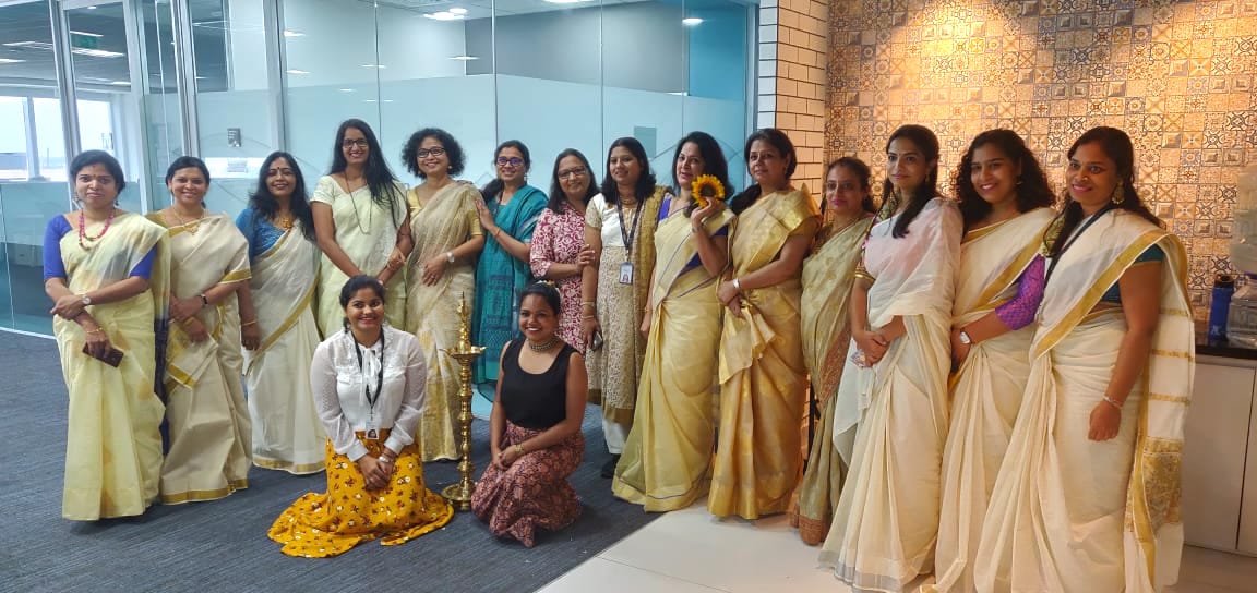 madhumitaphukan's tweet photo. Onam celebration at BCIT #IBMGTSLabs #IBMJourneytoCloudCoE  @ibm_in @sugandhasrik @sushmac @slavkare @Narahariram @IBMIndiaJobs https://t.co/uNGJglBGgF