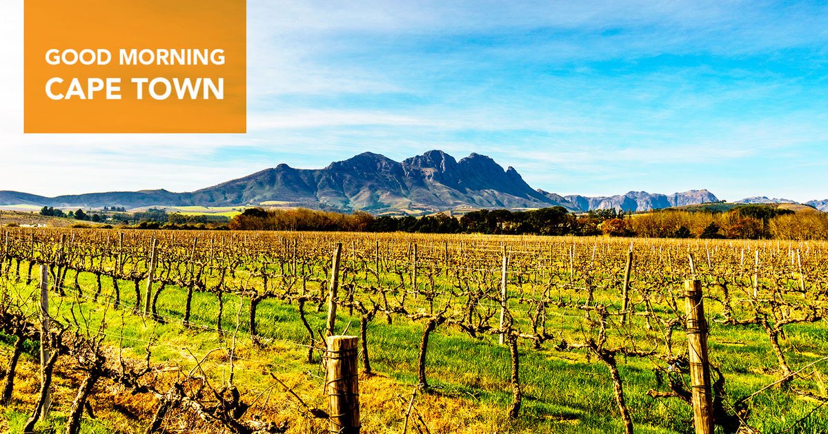 CityofCT's tweet image. Good morning Cape Town! A cloudy day is predicted at 18 degrees. Perfect for a trip to the winelands. 🍇🍃Find out more➡️ bit.ly/2lEy6hI #WineWednesday #TourismMonth #pocketfriendlycapetown