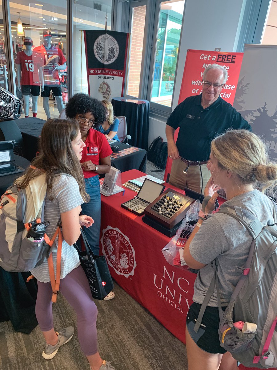 NCStateSAA's tweet photo. We're kicking off Ring Week at the @NCStateUnion! Come on over and let @NCState put a ring on it! 💍🤘#NCStateRing https://t.co/DlkkQ5Iw8P