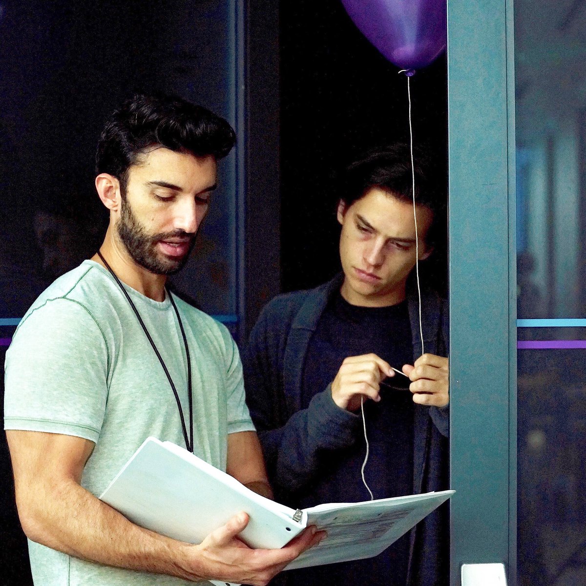 justinbaldoni's tweet photo. This is a real photo of @colesprouse and I reading (with glee), that both @fivefeetapartfilm and Cole were nominated for @peopleschoice awards. 🙌🏼⁣
⁣
All you have to do to vote is retweet this tweet. #TheDramaMovie #FiveFeetApart #PCAs⁣ 
🙏🏼🙏🏼🙏🏼🙏🏼🙏🏼🙏🏼🙏🏼🙏🏼🙏🏼🙏🏼🙏🏼🙏🏼 https://t.co/pMQWFs0JFr