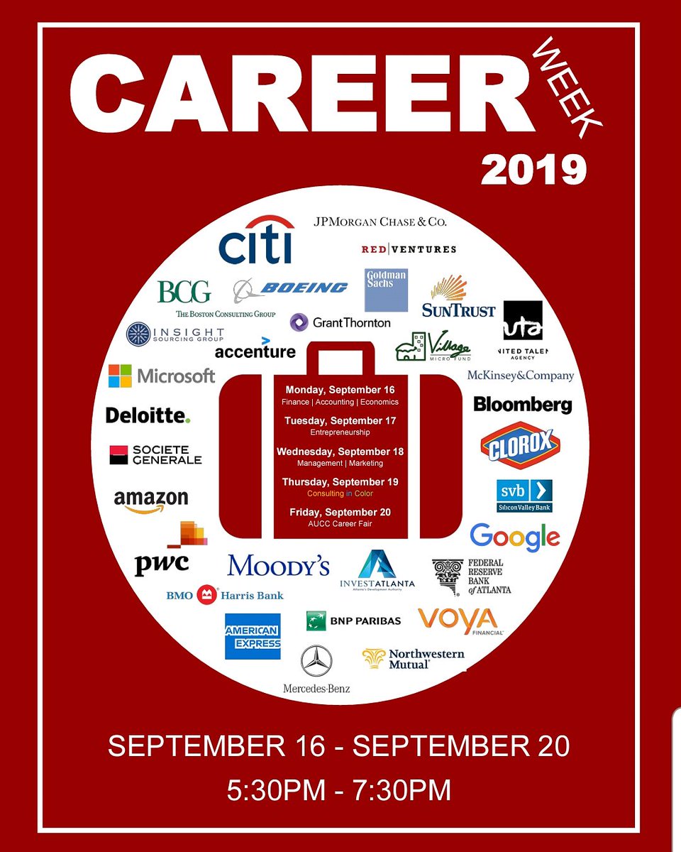 BAE_division's tweet photo. Join @hiremorehouse next week for daily weekly panels with recruiters that will be in attendance at the Career Fair, Friday, September 20. All AUC Students welcome.

#MorehouseBusiness #MorehouseEconomics #MorehouseCollege #Morehouse #WeAreMorehouse
#HireMorehouse #AUC https://t.co/5mssnQypjo