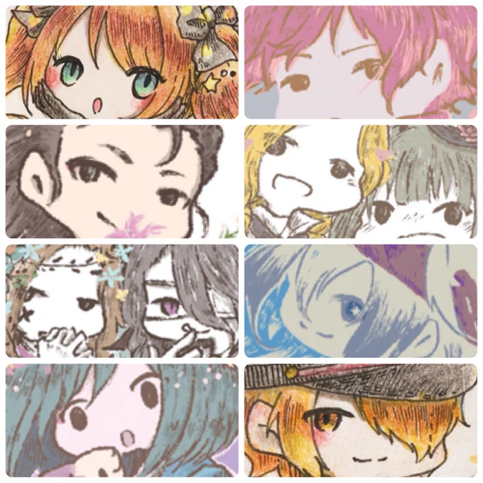 #目元を載せたらブァーって拡散されなくてもフォローが来なくてもいいけどあなたが好きだと言ってくれたら泣いて喜ぶ
キラキラな目は描けないけど、この描き方がお気に入りです。 