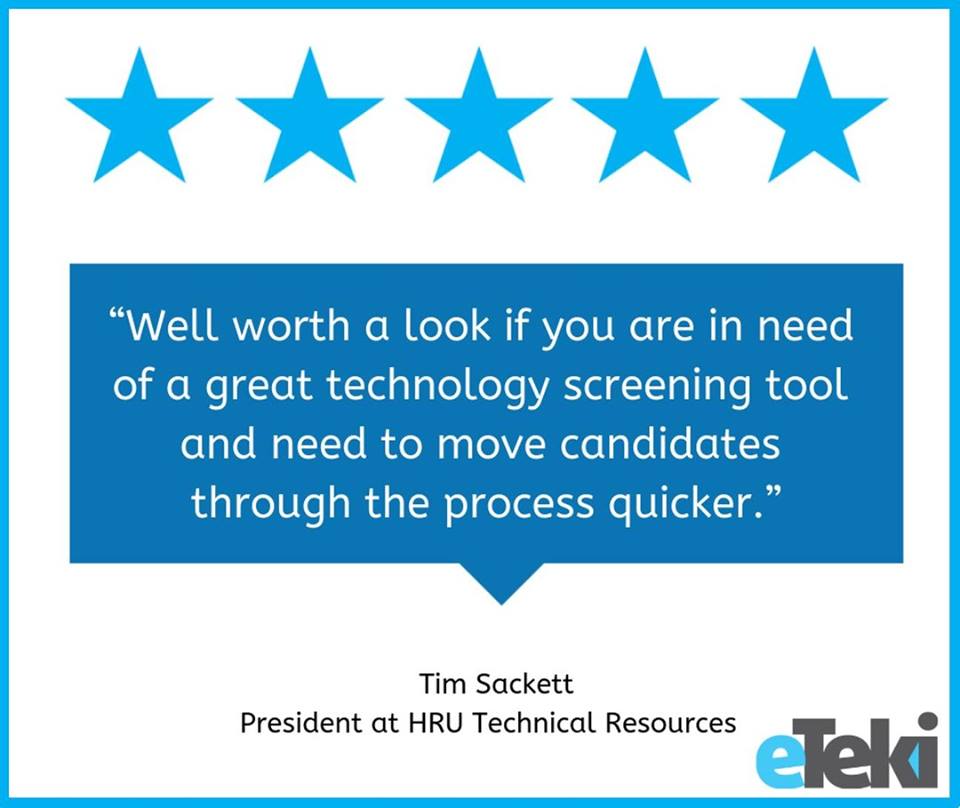 eTeki_Inc's tweet photo. Thanks Tim! 😎
#tuesdaytestimony #tuesdaythoughts #testimony #testimonial #HRUtech #hrtech #tuesdaytestimonials #eteki #tuesday https://t.co/Rv4aaSm9wI