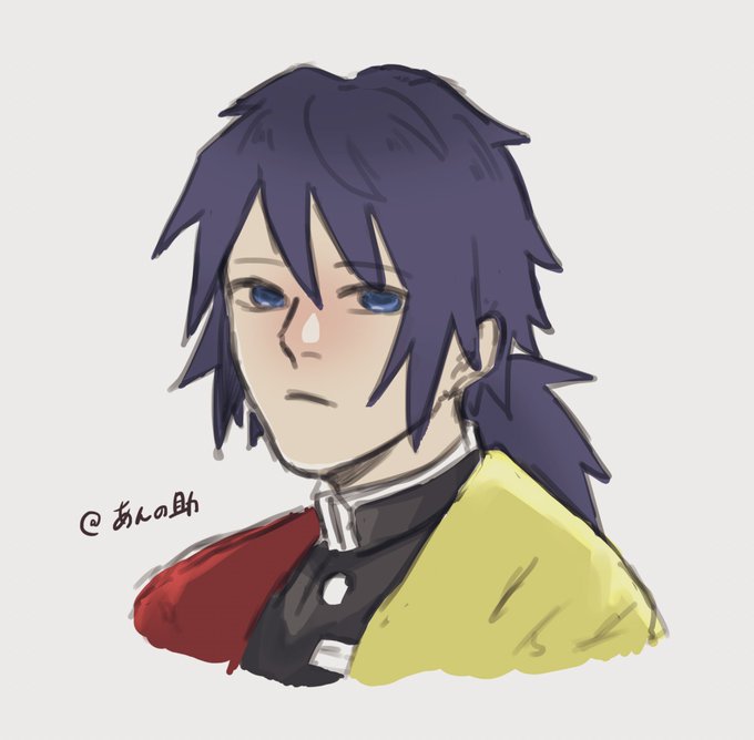 あんの助😧さんがTwitterに投稿した冨岡義勇(鬼滅の刃)のイラスト。