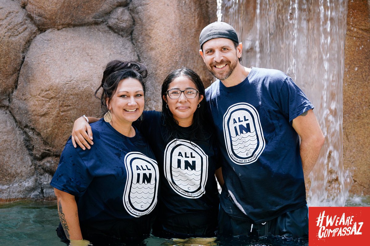 compassazchurch's tweet photo. Another amazing weekend of baptisms at Compass! Congratulations to Jaime Bruno, Laura DeVeer, Lauryn Sekayumptewa-Tso, and Sandra Martinez. #WeAreCompassAZ #baptismsCCC https://t.co/bbqZoRhuRx