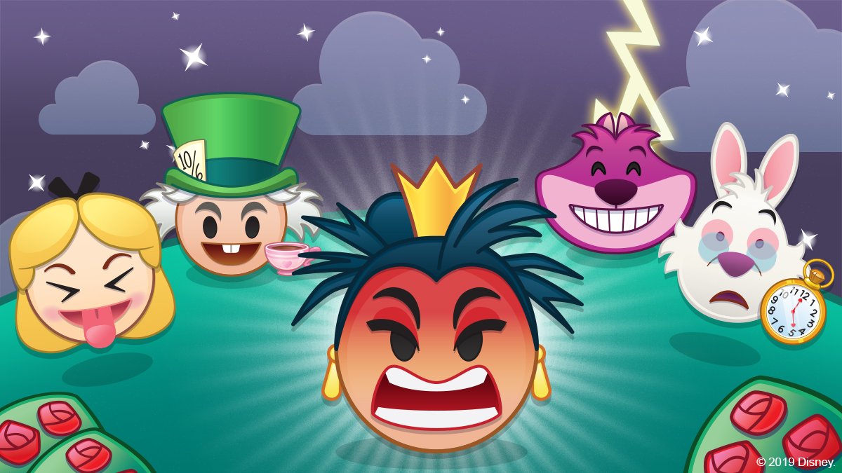 disneyemoji's tweet photo. One day only - progress through the Queen of Hearts Villain Event to add her to your collection! ♥️ #DisneyEmojiBlitz #EmbraceTheBlitz https://t.co/QZMUBBoBOD