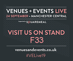 We're attending the Venue + Events Live in Manchester, two weeks today! Who's coming along? Please come and see us on stand F33!