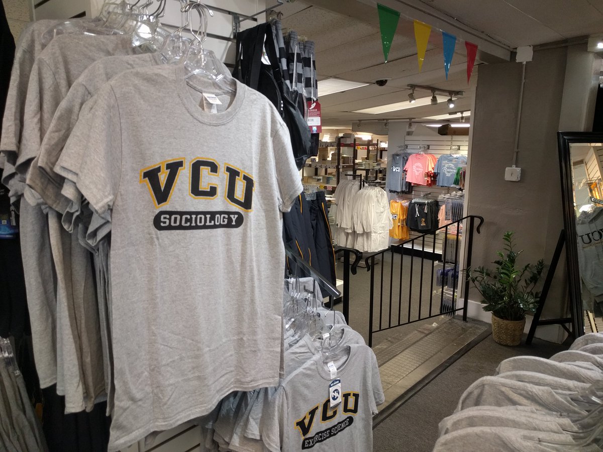 SociologyatVCU's tweet photo. Looking to rep your status as a sociology major or minor? @vabookco has t-shirts available now! https://t.co/cpuDmN04Fj