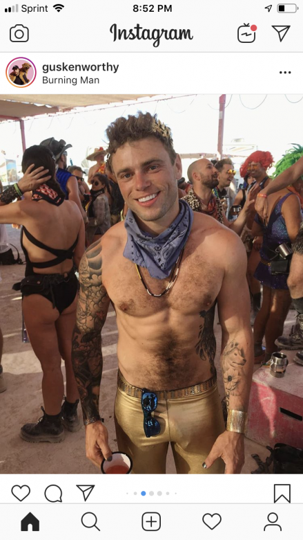 OMG, feel the BURN! Gus Kenworthy shows off his penile dorsal vein at Burning Man https://t.co/CINPudG3zO #burningman #GusKenworthy #VPL