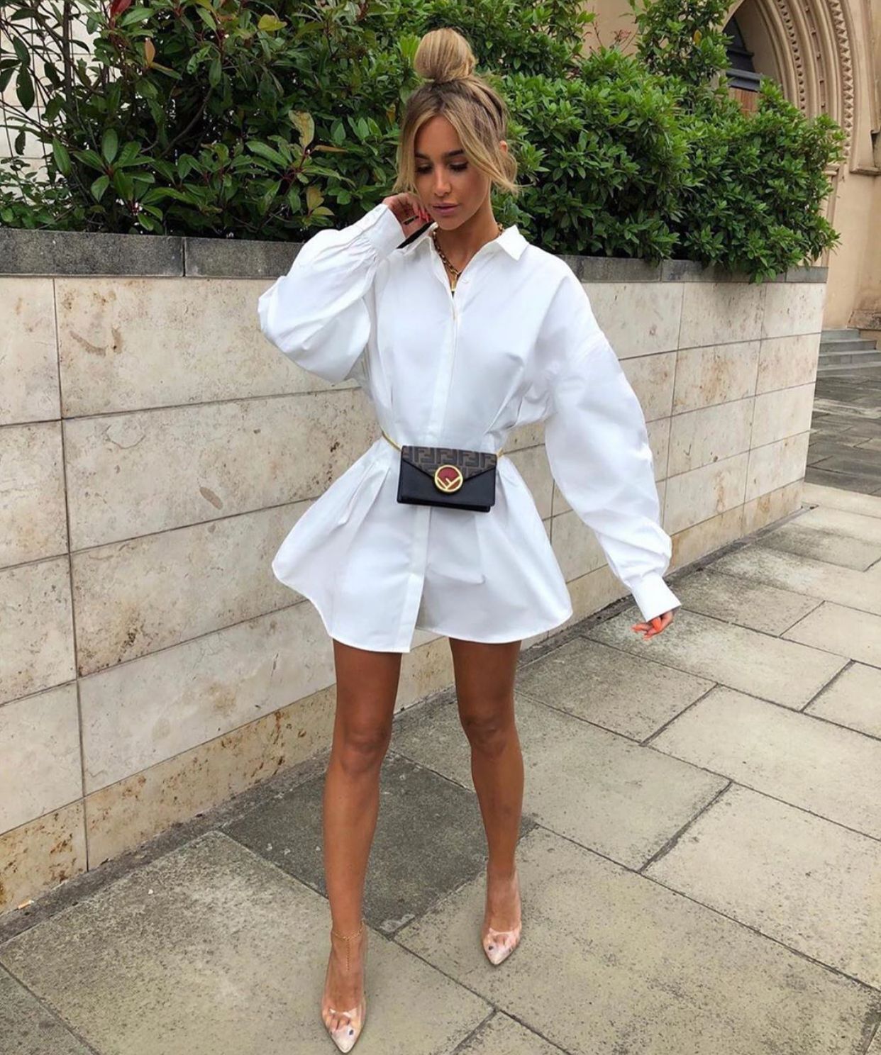House of cb white shirt dress hotsell