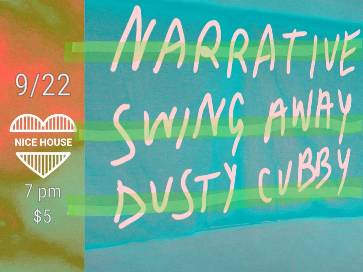 Missed <a href="/NarrativeNW/">Narrative 💐</a> and <a href="/DustyCubby/">Dusty Cubby 🪦</a> last month? WELL THEYRE COMING BACK SO U BETTER COME OVER ! THANK U FOR THE FLIER @flipphone420