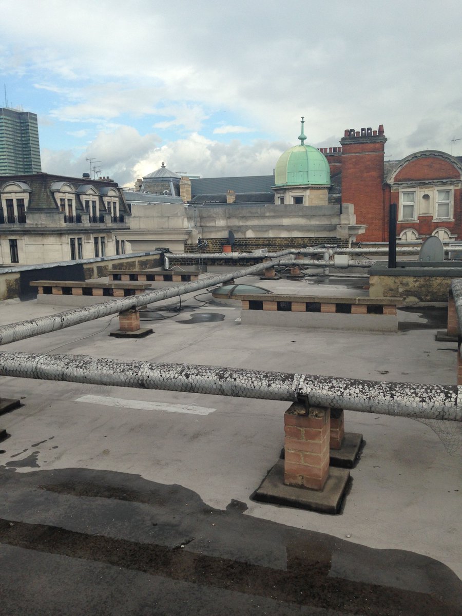 HoltArch's tweet photo. A glimpse into how we're using point cloud surveys to coordinate new structure and services on the existing roof at Weymouth Street. Leveraging digital technology to reduce variations on site. #pointcloud #BIM #Autodesk #Recap https://t.co/T98AgRnJaW