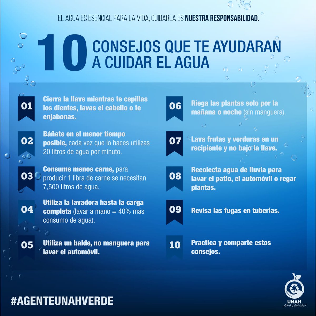 Presencia Universitaria - Periódico UNAH a Twitter: "10 consejos para cuidar  el agua https://t.co/iZE1IESEjY" / Twitter