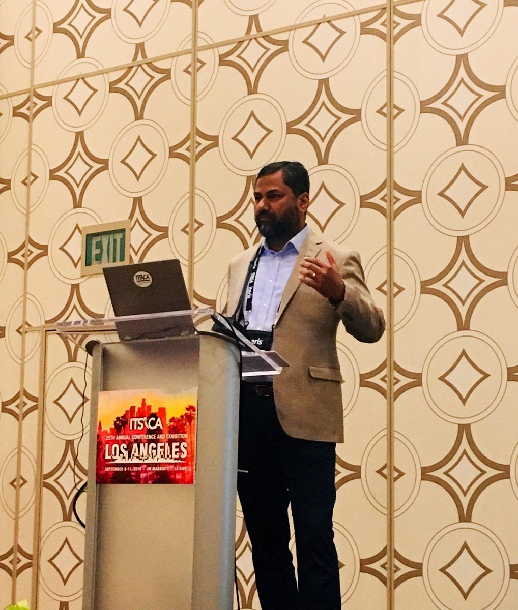 #ITSCA2019 // Ahsan Baig, CIO, of AC Transit takes us on a digital journey this morning talking #mobility and connectivity over ☕️. #DigitalTransformation