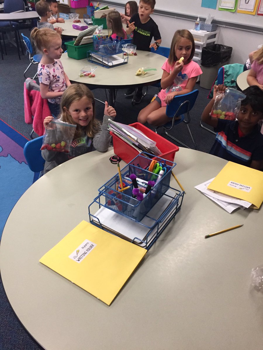 Six days under our belts and our Sharks have already enjoyed apples, bananas, pears, oranges, grapes, and strawberries! #sayrestrong#mrsmillwardsfirstgrade