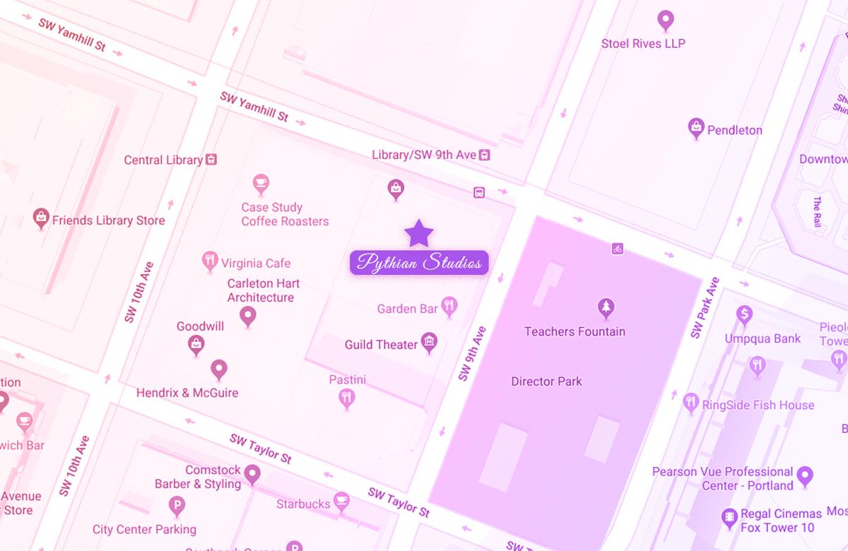 Where we're located in the heart of downtown Portland! 

#pythianstudios #portland #downtownpdx