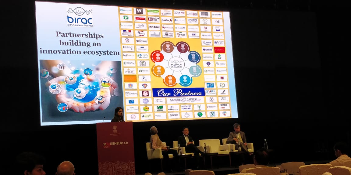 BIRAC_2012's tweet photo. At InSpRENEUR 3.0 #INSG2019 in Singapore, @BIRAC_2012 reiterated it's commitment to stimulate and foster the #strategicresearch and Innovation capabilities of #IndianBiotech Industry particularly that of the #startups and #entrepreneurs @RenuSwarup @DBTIndia @IndiainSingapor https://t.co/fuW9tvSTEj