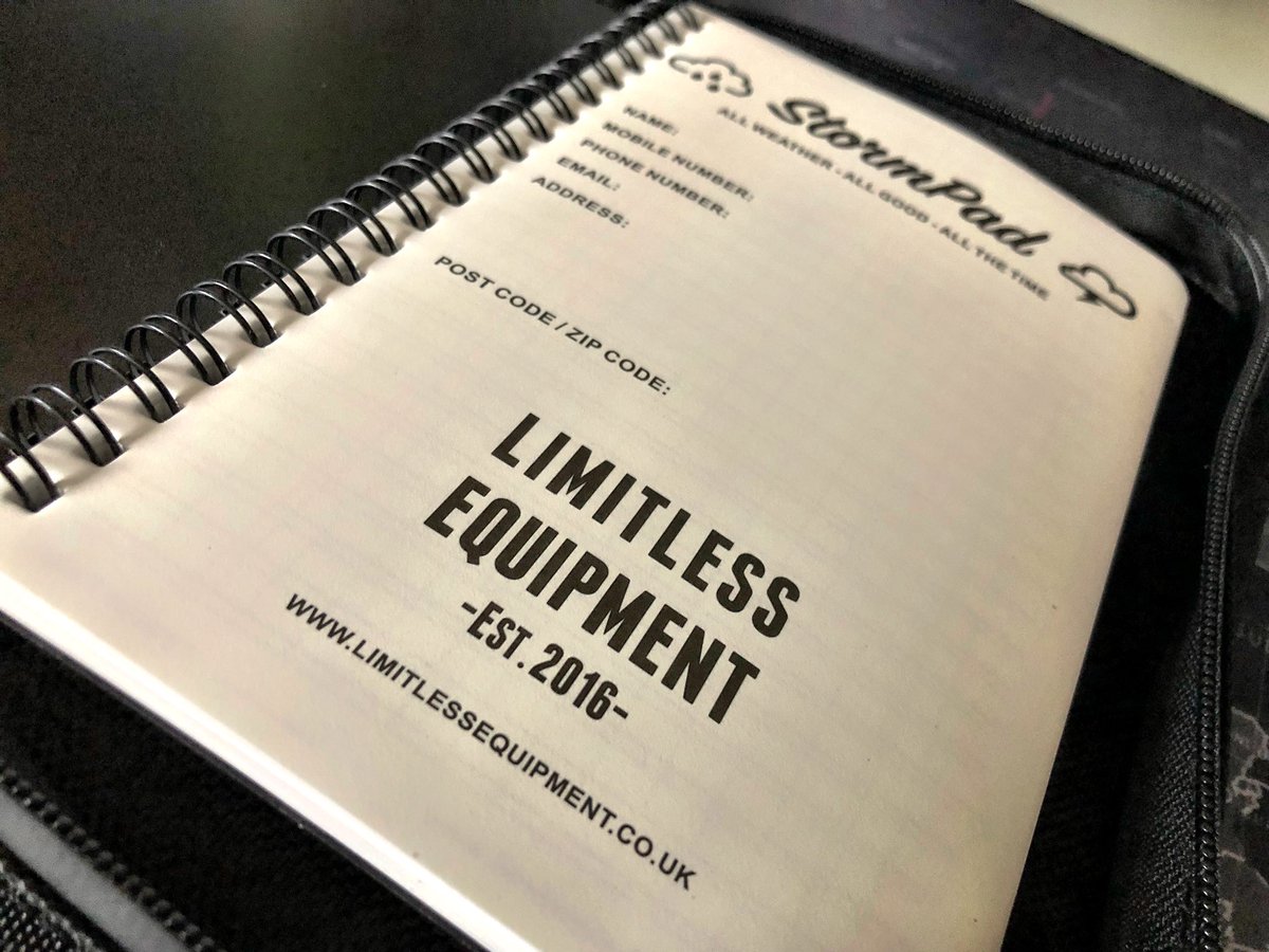 CGA_Kev's tweet photo. Absolutely loving my new waterproof tactical folder and #StormPad waterproof notepad from @LimitlessEqpt ready for the next callout as used by the @RNLI. Great bit of kit to add to my operational gear 🤓 #999Coastguard 📟#alwaysoncall https://t.co/zvWT6CSuLy