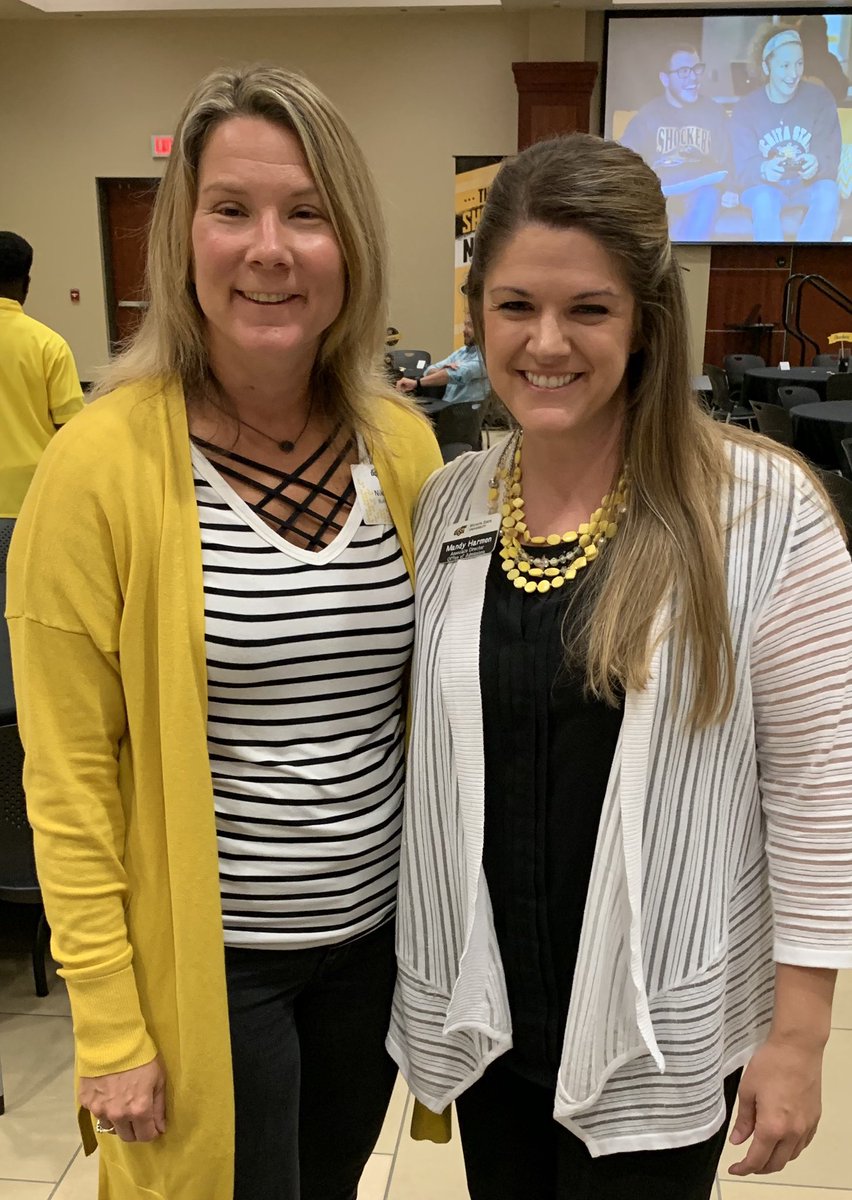mandyjharmon's tweet image. Always fun to catch up with Nikole from @BHS_Couns at the @WichitaState Counselor Lunch! 💛🌾🖤 @bhsupdates #BuhlerHighSchool #ClassOf2003