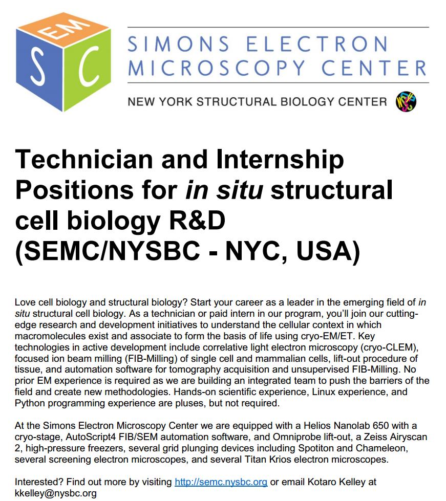 We are seeking two researchers for 𝘪𝘯 𝘴𝘪𝘵𝘶 structural cell biology, including working hands-on with cryo-FIB/SEM, cryo-CLEM, cryo-ET, automation, and computational methods.
Let us know if you are interested in 𝙝𝙖𝙫𝙞𝙣𝙜 𝙛𝙪𝙣 with us!