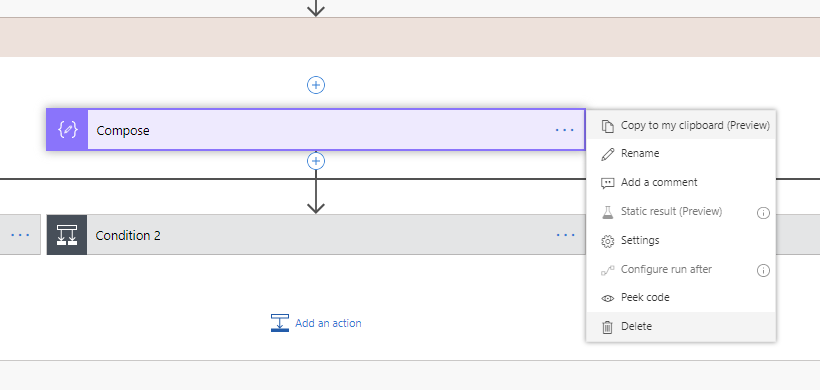 johnnliu's tweet image. A #FlowNinja lifehack 105 during #FlowConf2019 

Have a REALLY wide Flow?  Try this.

1. put conditions in a scope
2. run conditions in parallel
3. delete the shared parent action inside the scope

This impossible looking Flow works because the JSON&apos;s runAfter is in parallel.