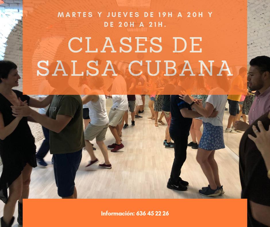 Clases de Salsa Cubana!!! Martes y Jueves de 19h a 20h y de 20h a 21h. 😍💃❤️😋🕺
