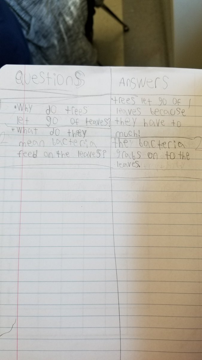 GaryWerner10's tweet photo. Check out some student questions and answers. ELA skill using science content #integratedELAScience #3StreamDoctors @BCPSSci @BCPS_ELA https://t.co/Wpd1XglRPT