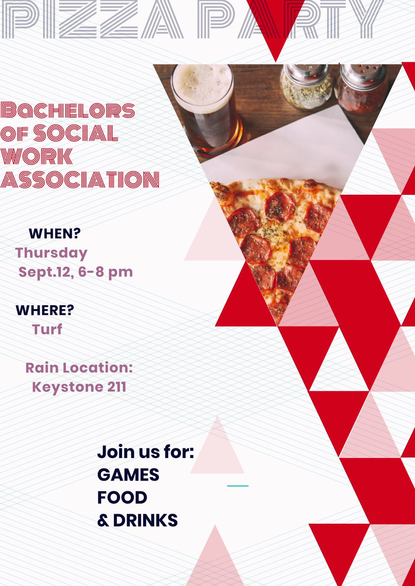 BSW_Calu's tweet photo. Come out to the turf this Thursday evening to party with the BSWA from 6-8pm. Enjoy some FREE pizza, games, music, and more. Hope to see you there! https://t.co/t4EWcVLXg7