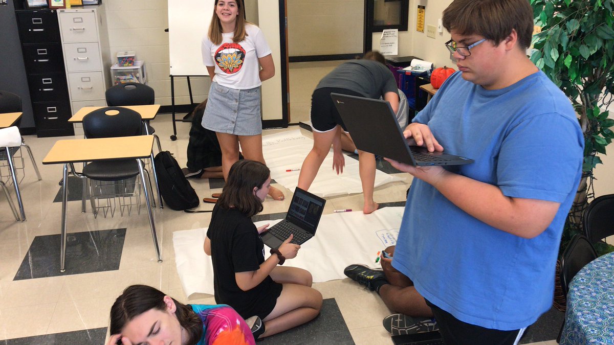 mswolfes's tweet photo. Dark and creepy short story posters - a mix of high tech and low tech, but  all fun! https://t.co/4iTSJZLh2J