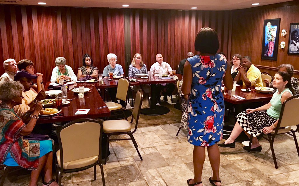 ATLAirprtRotary's tweet photo. Honored to have the Mayor of @cityofeastpoint and current @WoodwardAcademy parent Deana Holiday Ingraham @DeanaIngraham speak @Rotary this week. @WAPresident #WoodwardGrateful #WoodwardWay https://t.co/XKRpatyxBv