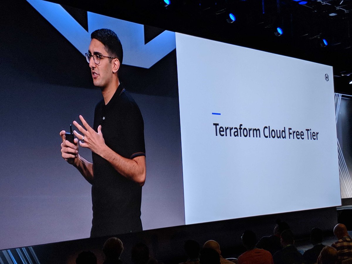 Introducing Terraform Cloud free tier with state storage, remote plans and applies, and a full workflow for provisioning infrastructure across a team. Sign up today: hashi.co/3179uxP   #HashiConf