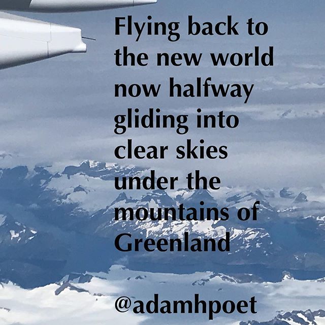 “Flying back to the new world, now halfway, gliding into clear skies under the mountains of Greenland.” #poem #travel #travelpoetry #poetrytravel #greenland #greenlandpioneer #naturepoetry #mountains #mountainpoetry #mountainsphotography #fyord #fyordpoe… ift.tt/31c6ksJ