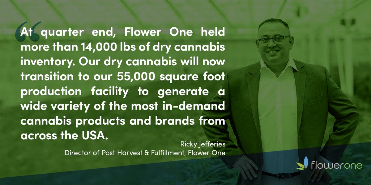 FlowerOne_US's tweet photo. #FlowerOne’s Director of Post Harvest and Fulfillment, Ricky Jefferies, is responsible for the implementation and oversight of a post-harvest program that sustains product quality, promotes storage viability, and generates positive economic output. https://t.co/OYs32u70wH