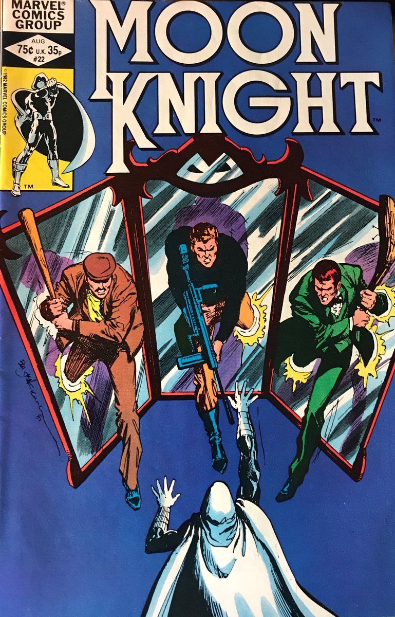 ManFirestorm's tweet photo. Moon Knight 22- This stretch of Sienkiewicz art is mind blowing, it starts with a Neal Adams style realism in this issue, and gets experimental from there. You are in for a treat. Sienkiewicz / Scheele cover
#DougMoench
#BillSienkiewicz
#MikeHiggins
#ChristieScheele
#MoonKnight https://t.co/i1EOuFoOuK