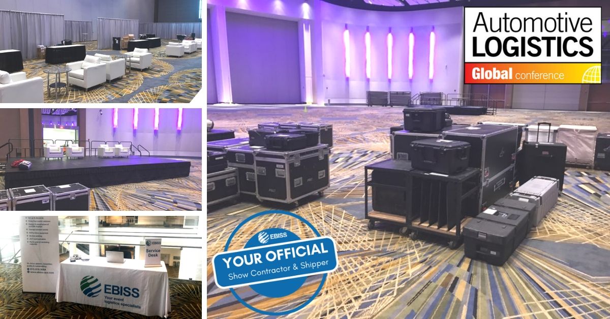 EBISS_UK's tweet photo. @EBISSUSA has had a busy few days setting up the #ALGlobalDetroit Autologistics show at the @tcfcenter. Setting up all exhibitor stands, created seating and meeting areas and arranged all the International & Domestic shipping for this event!
#detroit #ALGlobal #Autologistics https://t.co/oIJriwrdAG
