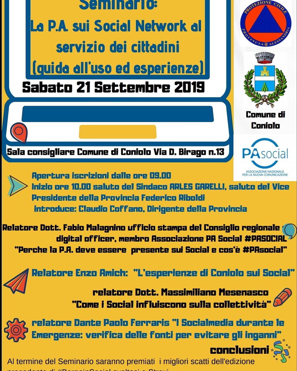danteferraris's tweet photo. #coniolo #reporterdigitalivolontari #pasocial #protezionecivile #alessandria https://t.co/4Cq3DkZImH