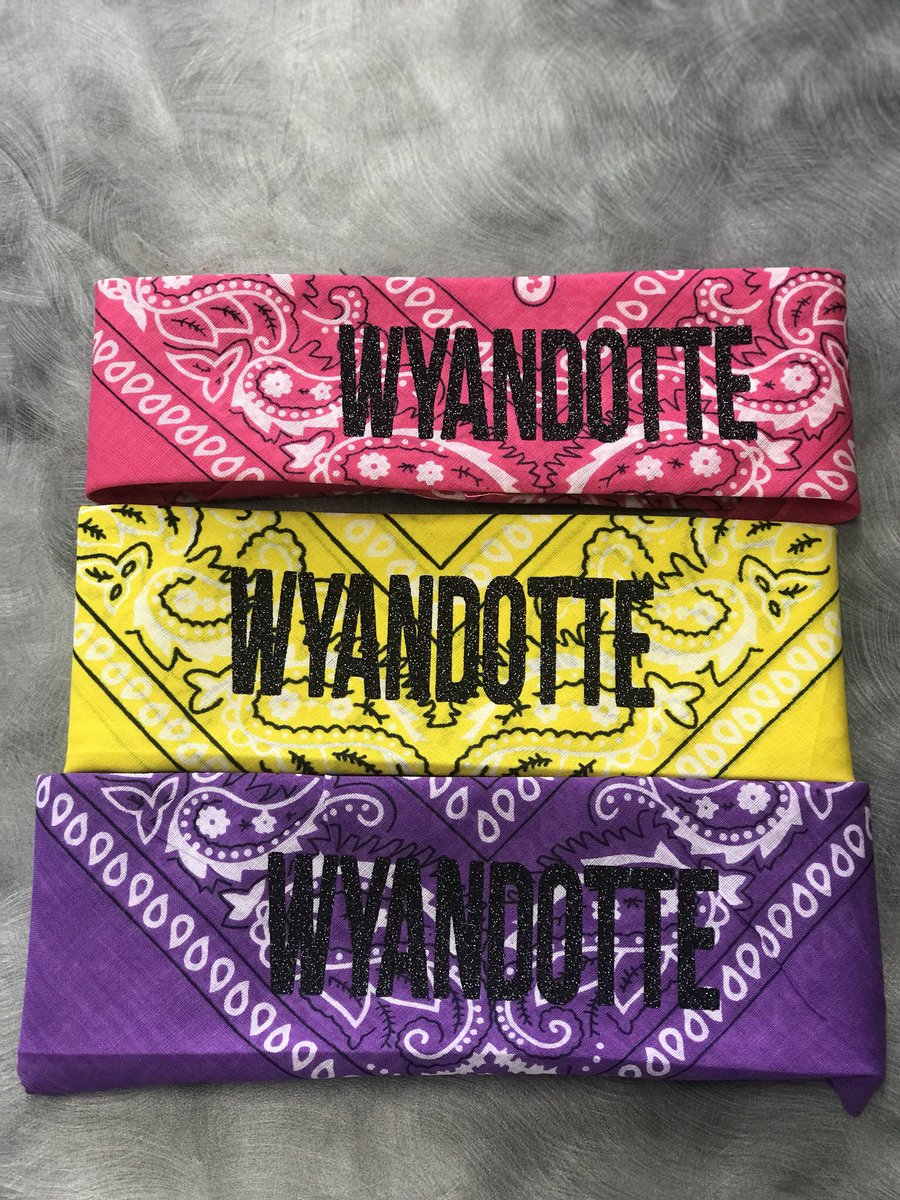 We’re selling headbands for the block out cancer football game this Friday! Selling in the post for $3!!! Avalible colors are shown #wyandottetees #tradingpost #blockoutcancer @mottchildren <a href="/_Trading_Post/">The Post</a>