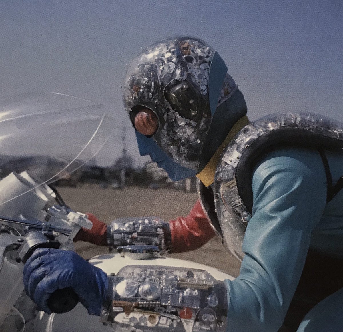 キカイダー01」撮影会でのダブルマシーン ハカイダー四人衆専用バイク