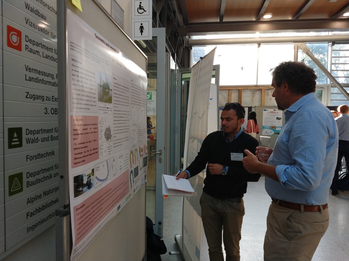 Striving to better understand how meandering rivers function, SMART doctoral candidate Tarun Bisht @fluvialtarun conducts his PhD research on the geometric and hydraulic controls of inner bank flow separation, presented today @ISRS2019 poster session #smartphd #riverscience