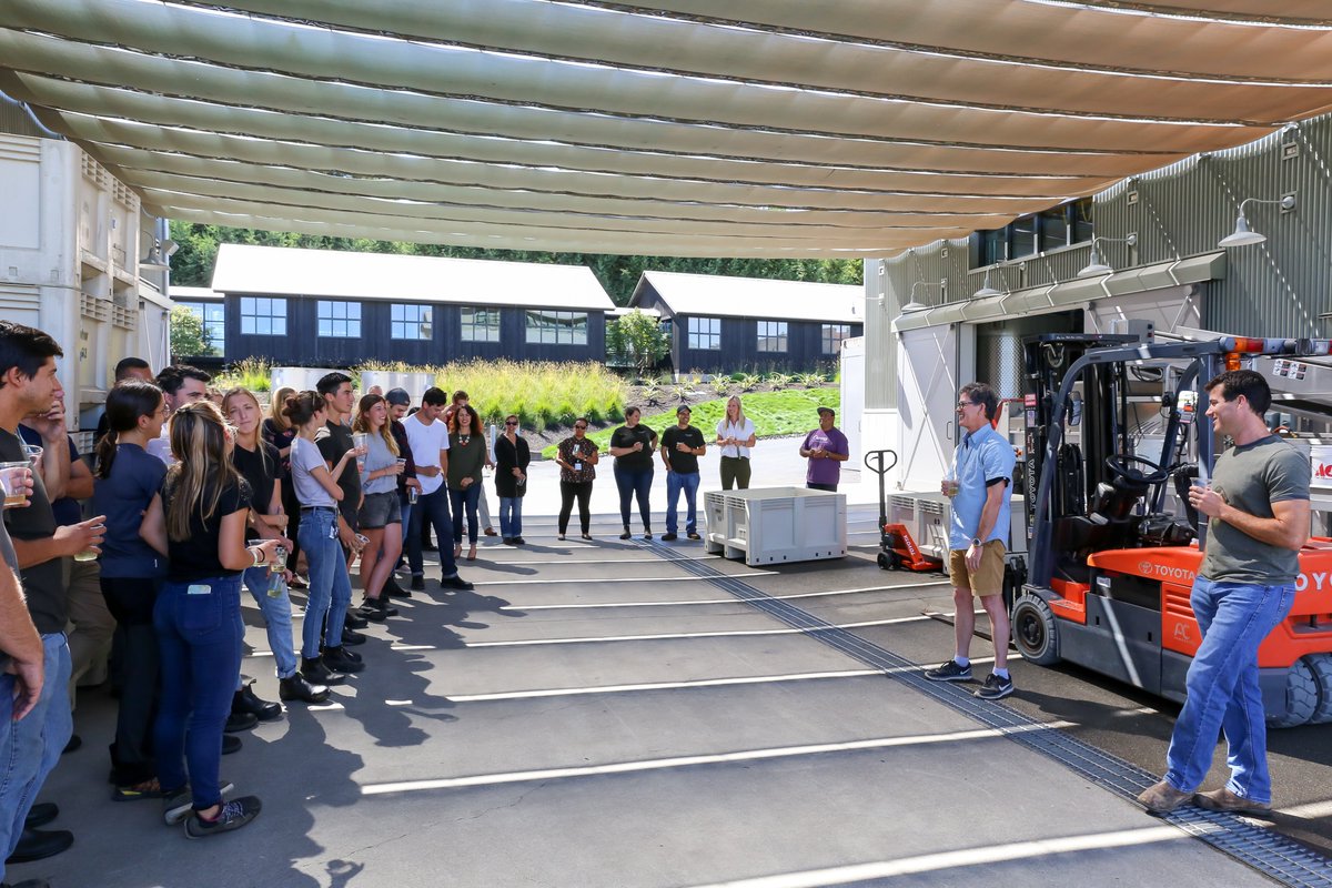 Toasting to the start of the 2019 harvest season with the Paul Hobbs Winery team