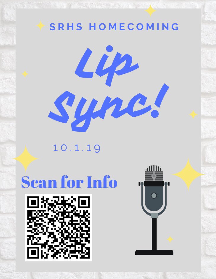 SRmustangs4life's tweet photo. if your group wants to join the lip sync during hoco week scan the QR code and fill out the form 🤪 https://t.co/ehEidx74lD