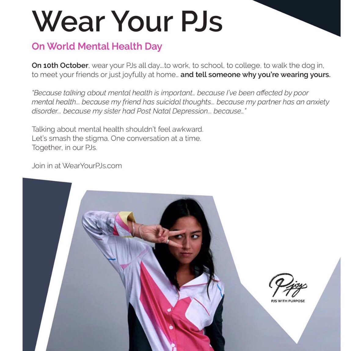 Check this out &amp; join in! @pjoys #wmhd2019 #wearyourpjs ✌🏼💋

Wearyourpjs.com