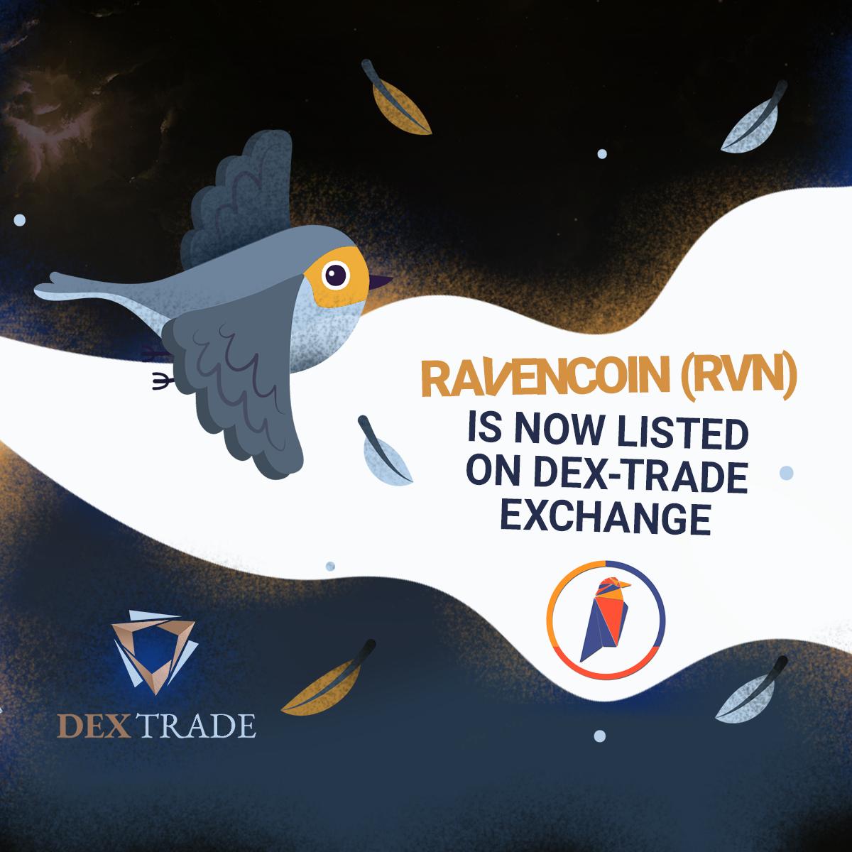 Ravencoin $RVN allows users to easily create their own digital assets:  tokens, securities, cryptocurrency or utility tokens. And since August you  can trade with @Ravencoin on Dex-Trade!