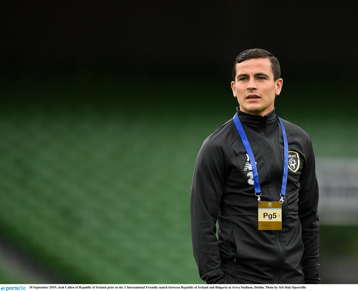 IrelandFootball's tweet image. What a night for @marktravers40 and @JoshCullen as they make their senior international debuts tonight

#IRLBUL #COYBIG