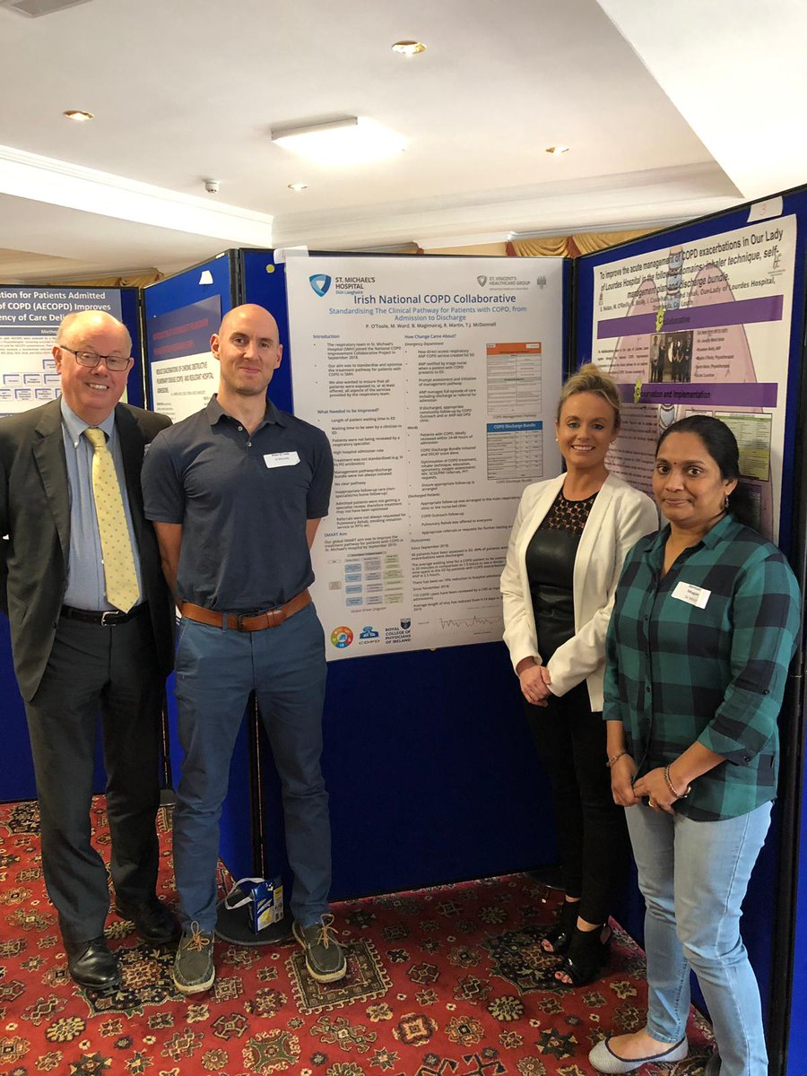 Great day at COPD QI collaborative final session. Our fantastic team got a poster prize too :)  #COPDCollab @RCPI_QI #QI #COPD #patientoutcomes #reducewaitingtimes #stmichaels