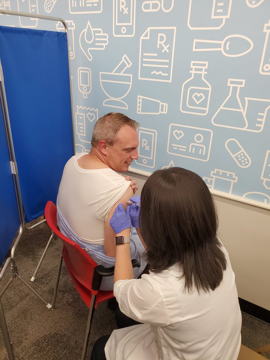 Stickin' it to the boss on Super Flu-esday! Thank you Jenny and Team 1675 for keeping me and your patients healthy! #R15ing2Great