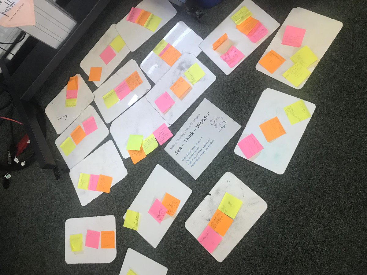 StPatricksTroon's tweet image. Today P6 used I see, I think, I wonder to predict what their class novel is about #makingthinkingvisable @sacmtv